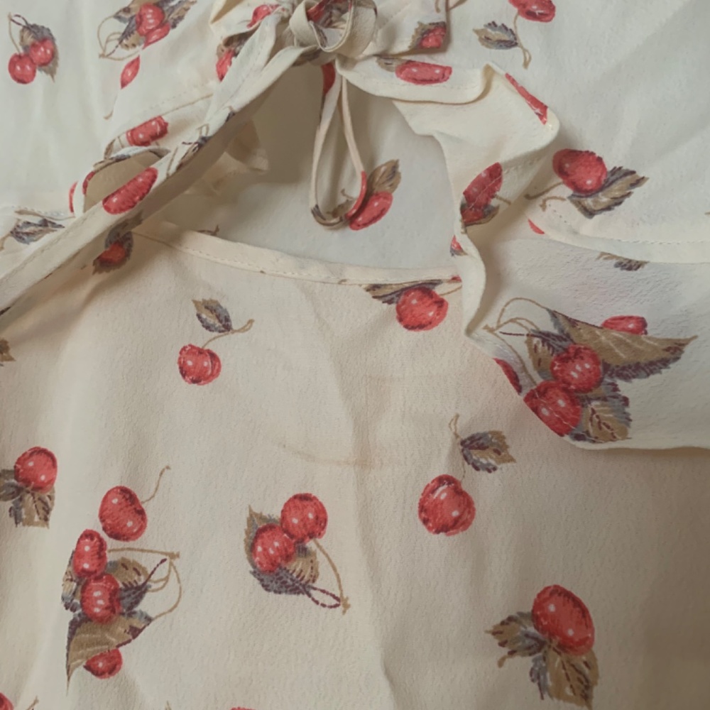 For Love & Lemons Cherry Print Sundress - Picture 3 of 4